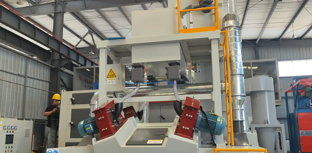 丰都板材除锈强化，通过式抛丸机应用案例