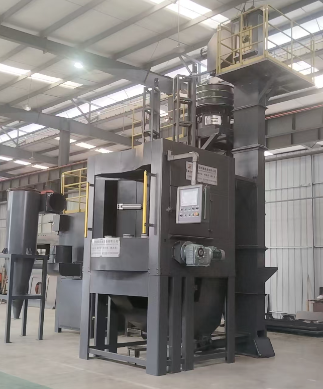 丰都转盘式喷砂机 提升圆形工件处理效率